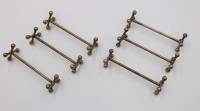 Auktion 376<br>6x Messerb&auml;nke, &auml;lter, wohl WMF, ca. L-7,5cm