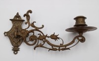 Auktion 376<br>Klavierleuchter um 1900, wohl Messing bronziert, L-25cm H-13,5cm