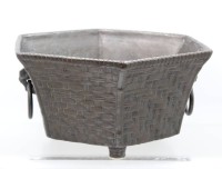 Auktion 376 / Los 15505 <br>gr. &Uuml;bertopf, Bronze, &auml;lter, wohl China, ca. H-16,5cm D-34cm, ca. 7 Kg