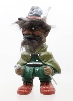 Auktion 376<br>Wackelkopf-Figur, J&auml;ger, ca. H-21cm