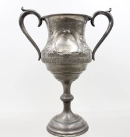 Auktion 376<br>Zinn-Pokal, div. Punzierungen, &auml;lter, ca. H-28cm