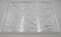 Auktion 376<br>transparentes Kartell Dune Tablett, Design Mario Bellini, Kunststoff, Gebrauchsspuren (Kratzer), ca. 38 x 55cm