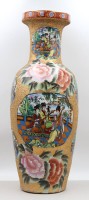 Auktion 376<br>Bodenvase im Satsuma Stil, China, gemarkt, ca. H-60cm