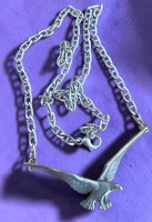 Auktion 376<br>Silbercollier-925- mit Adler, L-ca. 50 cm, 16,37 gr