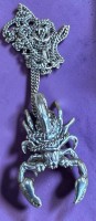 Auktion 376<br>Silberkette mit Skorpion-Anh&auml;nger, Silber-925-, 7,61 gr