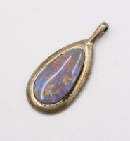 Auktion 376<br>Silberanh&auml;nger, mit Opal, 2,3gr., L-2,5cm