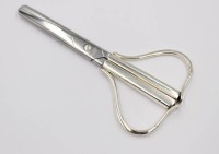 Auktion 376<br>Schere mit Sterling-Griffen, D&auml;nemark, L-12,5cm