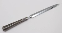 Auktion 376<br>Brief&ouml;ffner, Silbergriff, D&auml;nemark 1961, L-21,5cm