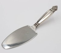 Auktion 376<br>Tortenheber, Silbergriff, Georg Jensen, K&ouml;nigin, L-16,3cm