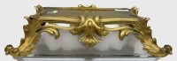 Auktion 376<br>Bronze Podest, wohl f&uuml;r Skulptur oder Uhr,  um  1800, H-9 cm, 40x24 cm, Standfl&auml;che 22x13,5 cm