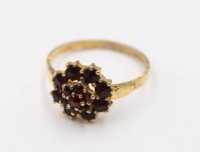 Auktion 376<br>830er Silber-Ring, Granat, vergoldet, 2,8gr., RG 59