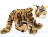 Auktion 376<br>Steiff Radjah Tiger , Knopf und Fahne 