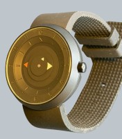 Auktion 376<br>minimalist. Herren Quartz Armbanduhr Myota 235, Japan, ungetragen und l&auml;uft, D-4 cm
