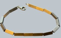 Auktion 376<br>3-Kant Gliederarmband, Silber-925-, L-19 cm, 9,17 gr