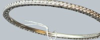 Auktion 376<br>Pandora Silberarmreif-925- mit klaren Steinen, 11,32 gr., 6,5x5,5 cm
