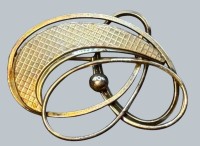 Auktion 376<br>Silber-800- Brosche "K&amp;L", 4x2,5 cm, 4,80 gr