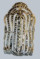Auktion 376<br>Silber-Nadel mit Markasiten, H-4,5 cm, 7,52 gr