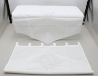 Auktion 376<br>2x Scheibengardienen mit Spitze 