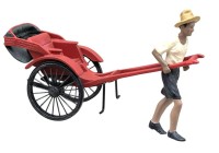 Auktion 376<br>Zinn Rikscha "Heritage Workshop TM", L-9 cm