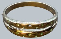 Auktion 376<br>Silberring-925- mit gr&uuml;nen Steinen, einer fehlt, RG 62, 2,16 gr.