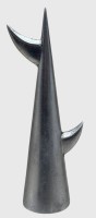 Auktion 376<br>dekorative Aluminium-Skulptur von den Designern Knut und Marianne Hagberg, die in den 1990er- oder 2000er-Jahren f&uuml;r IKEA entworfen wurde, H-16 cm