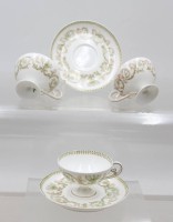 Auktion 376<br>3 Moccatassen mit 2 Untertassen  aus der renommierten Manufaktur von Charles Ahrenfeldt Limoges aus Frankreich