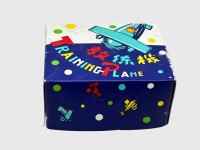 Auktion 376<br>vintage kl. Blechflugzeug "Trainings Plane" neu in OVP, China, 8x10,5 cm