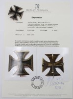 Auktion 376<br>Eisernes Kreuz 1. Klasse um 1813 . Sogenanntes Kulmer Kreuz f&uuml;r 