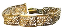 Auktion 376<br>filigranes Silberarmband-835-, L-ca. 19,5 cm, 17,26 gr