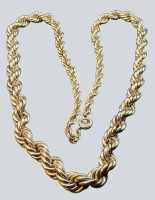 Auktion 376<br>Silber-835- Kordelkette, ca. 50 cm, 31,87 gr