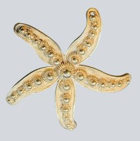 Auktion 376<br>Silberbrosche-835- Seestern, D-5 cm, 10,17 gr.