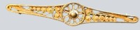 Auktion 376<br>Filigran Silberbrosche-800-, B-5,5 cm, 3,47 gr