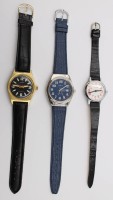 Auktion 376<br>3 diverse schlichte Ruhla Armbanduhren mit Handaufzug -Werke laufen -