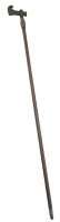 Auktion 376<br>Gehstock, Griff in Beilform, Bronze, H-99 cm