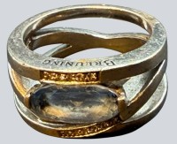 Auktion 376<br>Silberring-925- mit  hellblauen Stein und klaren Steinen, RG 56, 10,15 gr