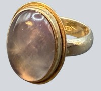 Auktion 376<br>Silberring-925- mit Mondstein, RG 53, 7 gr.