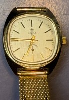Auktion 376<br>mechan HAU "Sekos 23" mit Doubleband, Werk l&auml;uft, Uhrenboden lose
