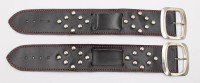 Auktion 376<br>2 breite Leder-Uhrenb&auml;nder, L-22cm B-3,5cm