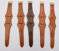 Auktion 376<br>5x Leder-Uhrenb&auml;nder, ca. L-22cm B-3,5cm