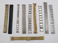Auktion 376<br>8x div. Uhrenb&auml;nder, meist Flexb&auml;nder