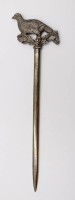 Auktion 376<br>jagdl. Brief&ouml;ffner, Rebhuhn, Metall, L-21cm