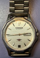 Auktion 376<br>Citizen Automatic HAU, orig. Band, Werk l&auml;uft, guter Zustand, Glas zerkratzt