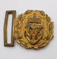 Auktion 376<br>Offiziers-Koppelschloss bzw. Sch&auml;rpenschloss der Kaiserlichen Marine, Modell bis 1902