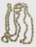 Auktion 376<br>Lange, schwere Halskette Silber-925-, L-80 cm, 40,70 gr