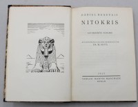 Auktion 376<br>Erstausgabe des historischen Romans &bdquo;Nitokris&ldquo; von Daniel Beauvais aus dem Jahr 1925