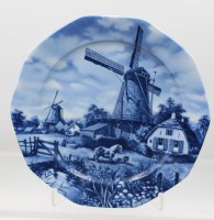Auktion 376<br>Zierteller, Ter Steege B.V, Hollandmotiv, D-29cm