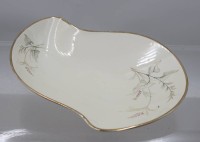 Auktion 376<br>Vintage-Porzellanschale, Edelstein, leicht berieben, ca. 24 x 19cm