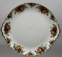 Auktion 376<br>grosse Kuchenplatte "Royal Albert" Old country roses, D-28,5 cm