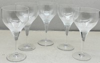 Auktion 376<br>6x Weiss und 5x Rotweingl&auml;ser "Rosenthal" Dekor Lotus, H-max.17 cm