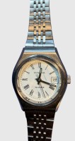 Auktion 376<br>Quartz DAU  "Dugena" Stahlband, Werk l&auml;uft, D-2,2 cm